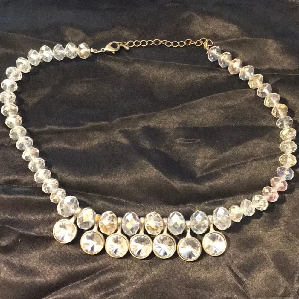 Vintage Clear rhinestones necklace